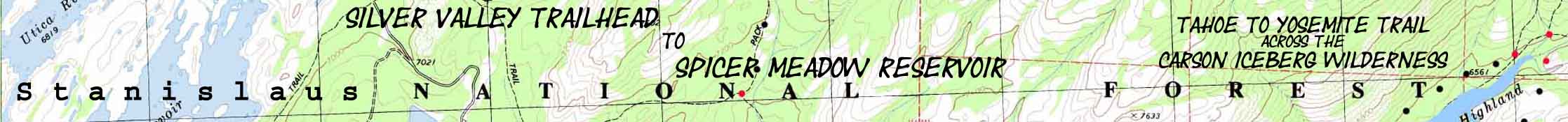 Banner: Lake Tahoe to Mount Whitney, Tahoe to Yosemite Route Maps